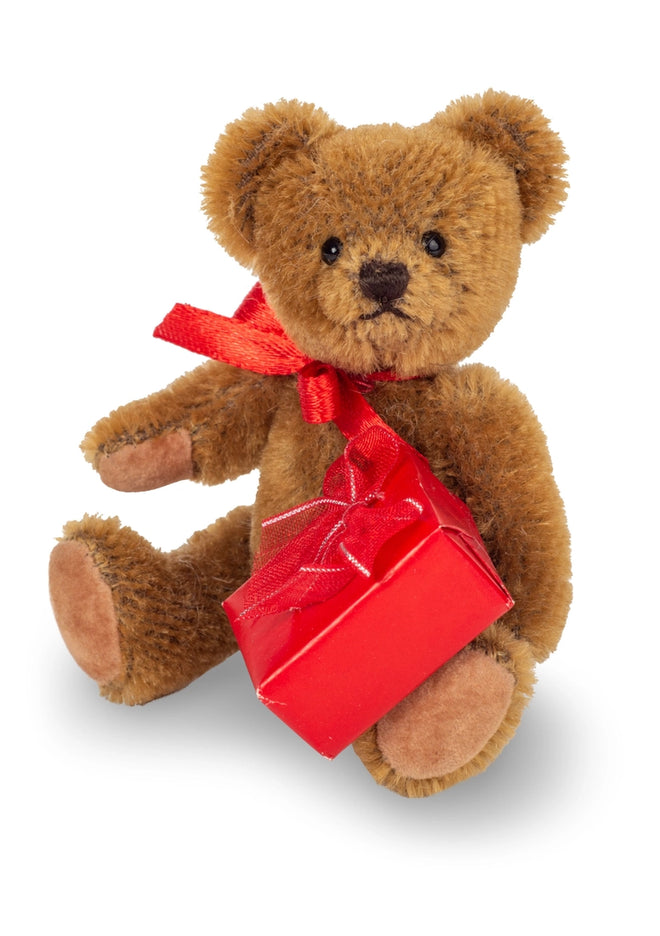 Miniature Lucky Teddy with Gift - Limited Collector Bear
