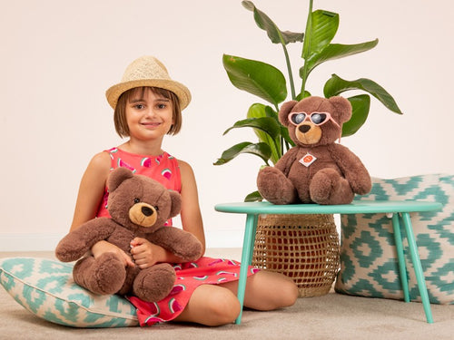 Clancy chocolate brown bear 40cm