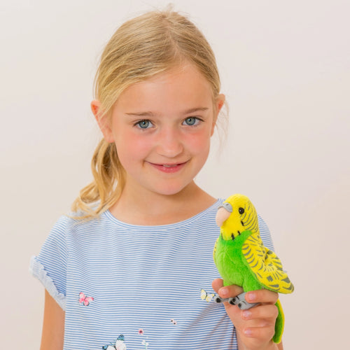 Alba | green budgie soft toy