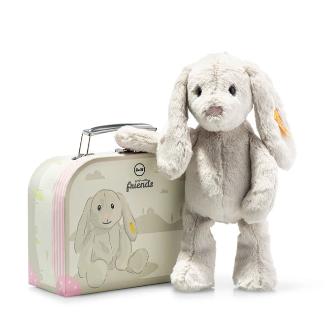Soft Cuddly Friends Hoppie rabbit in suitcase